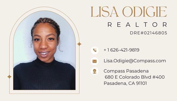 Lisa Odigie digital business card