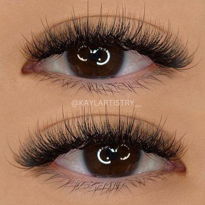 Wispy Hybrid Lash Extensions