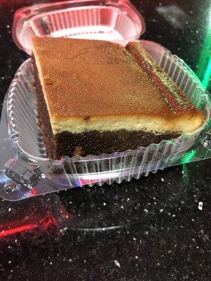 Chocoflan    Chocolate cake and flan together. Amazing