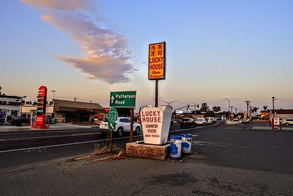 Parking lot sign.