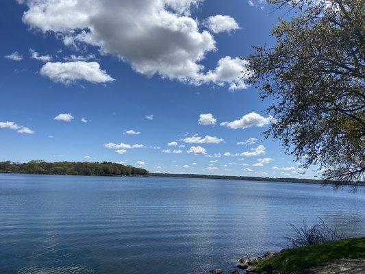 Green Lake, glass-like water, fluffy clouds... this photo brings the feeling following a perfect massage session.