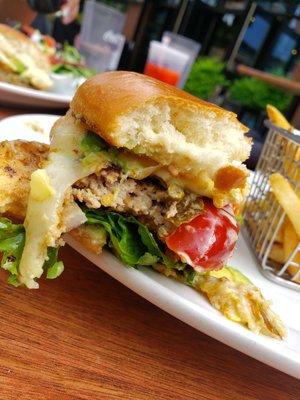 Juicy turkey burger