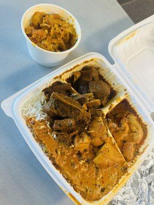 Goat Curry and Chicken Tikka so good!