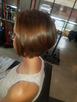 Graduated Bob cut by Christy