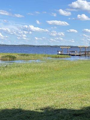 View of one of the docks.