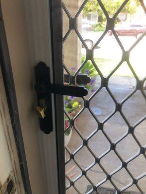 This is what Byrd Locksmith repaired...