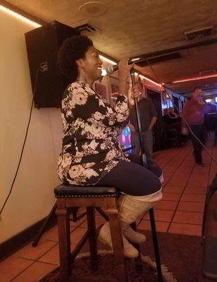 Getting my karaoke on...