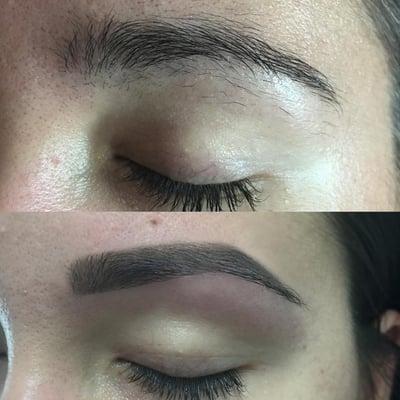 Eyebrows Before & After