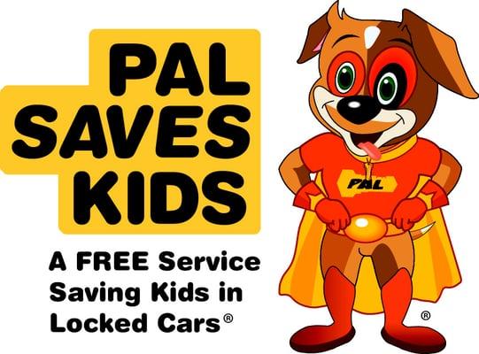 PAL Saves Kids is a free community service from Pop-A-Lock. We will open car or house doors for free if a child is locked inside