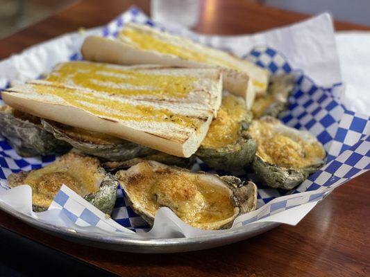 Fresh chargrilled oysters!