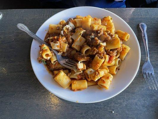 Rigatoni Bolognese