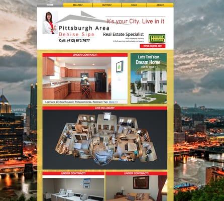 Personal site for real estate agent shows she cares