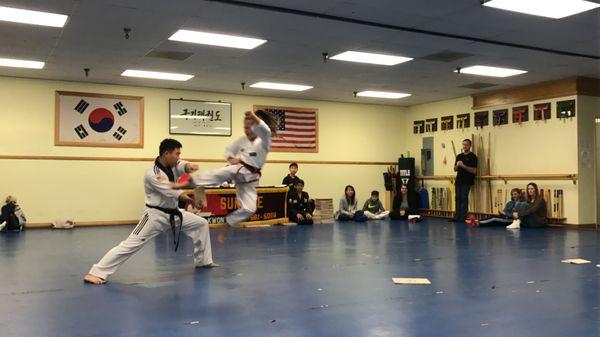 Here's an awesome action shot of one of our testing students!