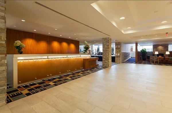 Our lobby with a fresh, contemporary design.