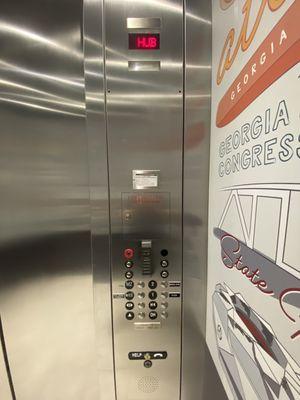 ThyssenKrupp elevators; The Hub at Peachtree Center