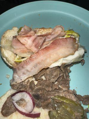 Subway there is no excuse for serving raw bacon that can seriously make someone sick which can also lead to death