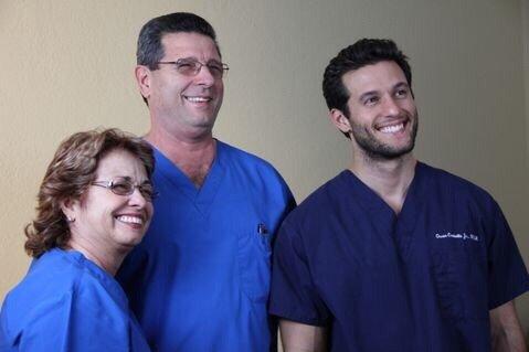 The family working together Dr. Ileana Martin (mother),  Dr. Carballo Sr (father) Dr Carballo Jr