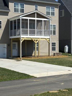 Porch and patio