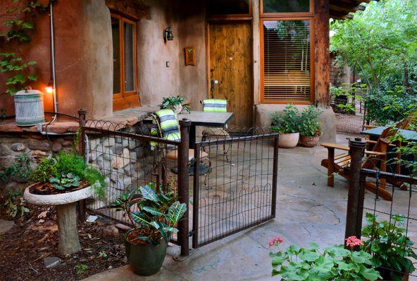 Pet-friendly patios at El Portal Sedona Hotel