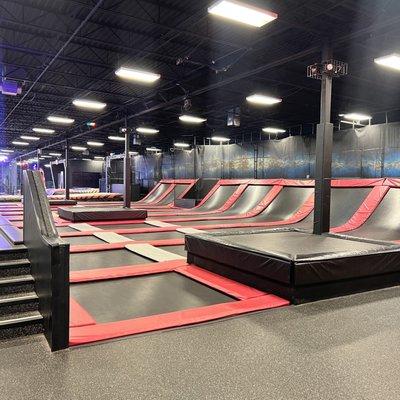 Open Jump Trampolines