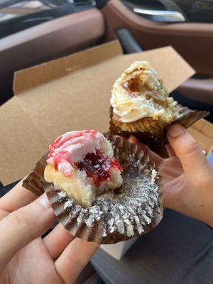 Gluten free free lemon strawberry and vanilla espresso cupcakes