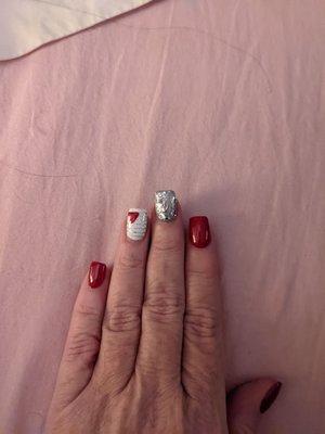 Valentine nails by Don at Aloha Nails off Craig/ Teneya