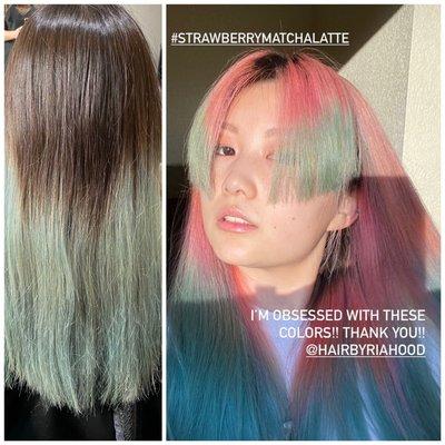 Fun creative cut and color