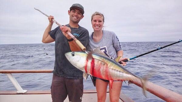 Yellowfin tuna caught on the RP.