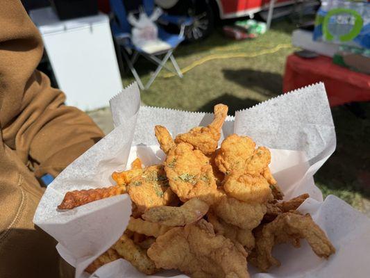 Hand battered shrimp