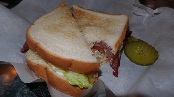 BLT, I'm not usually a fan of taking pictures of consumed food, but buddy insisted!