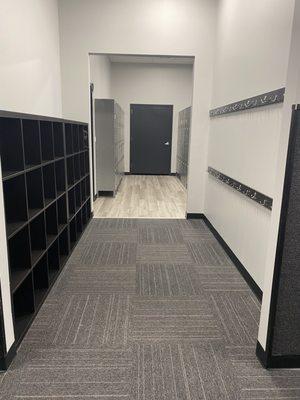 Hallway and cubicles