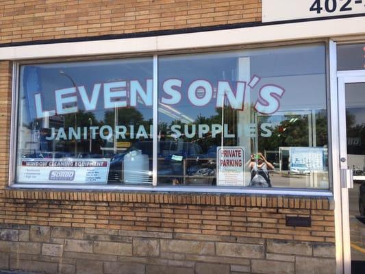 Big front window with Levenson's Name