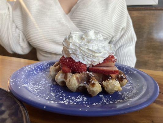 Waffle Me Strawberry  Sub Nutella for cookie butter