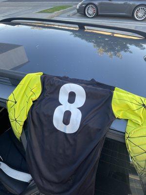 Even got them to put a number on my kids goalie jersey.