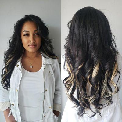 Blowout, Proplex treatment and clip in install by Yovanna