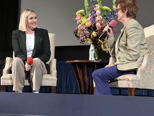 Lucky audience --the talented Emerald Fennell made an unannounced appearance after the second showing of "Saltburn"