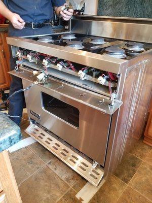 Viking range repair - spark module and oven temperature control replacement