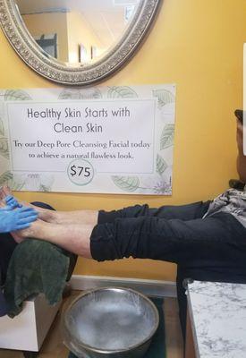 Pedicure for Men is PERFECT in every way! He approved!!