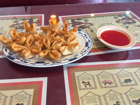 Crab cheese wontons!