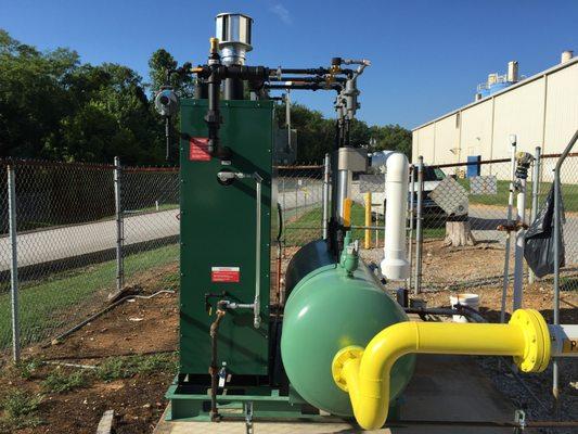 A propane backup system installed by Metro Services.