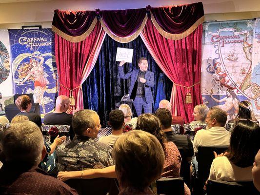 Reading minds for a fun night out at the Carnival of Illusion Magic Theater