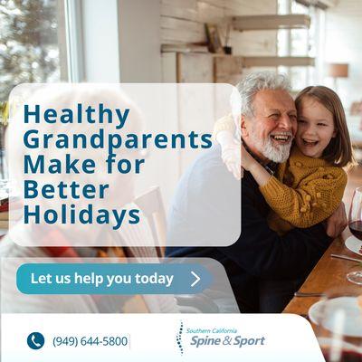 Healthy Grandparents, Happier Holidays! 


The holiday season is all about creating joyful memories with family, and we ...