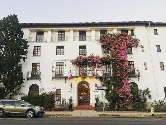 "The Julia" historical building formerly known as "the Lobero". We're located on the second floor.