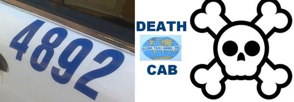 Watch out for the Globe Taxi Death Cab (The actual cab that nearly killed me!)