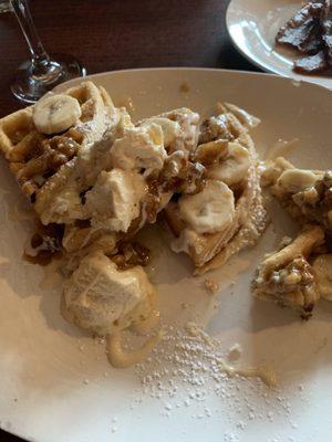 Banana nut waffle