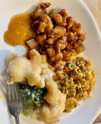 Kung Pow Chicken, Pineapple Fried Rice