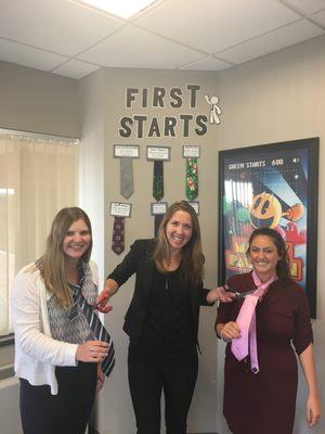 A Medix tradition - cutting ties after a recruiter's first start!