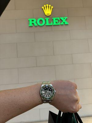 My new green bezel sub!!!