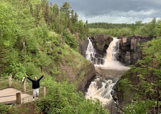 Seriously, so thrilled to be here in the moment at High Falls!