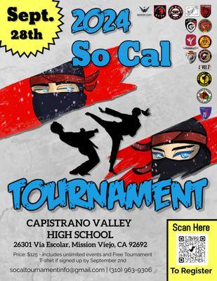 Join us and cheer on our team. For the 2024 So Cal tournament